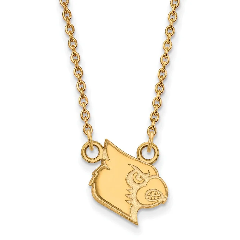 Rose Gold Chain Necklace for Style-10k Yellow Gold U of Louisville Small Pendant Necklace