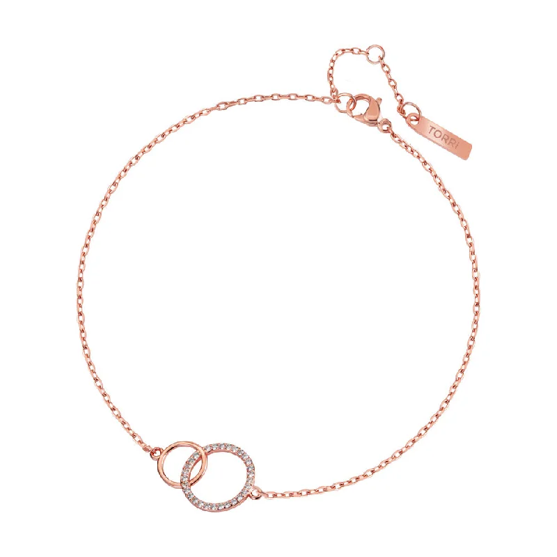 Luxury Silver Bracelet for Special Occasions-Women Rose Gold Bracelet