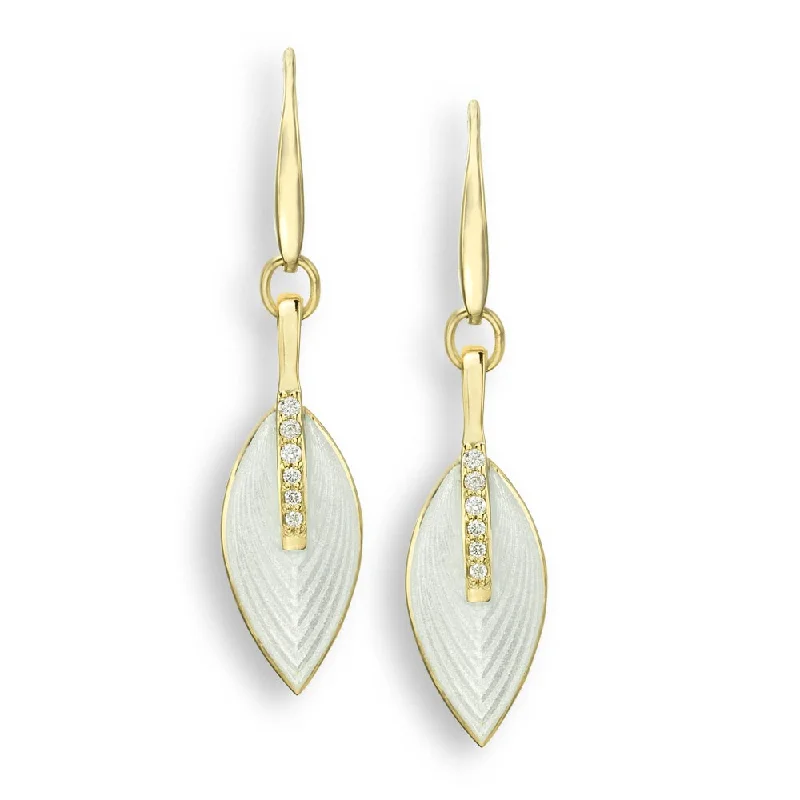 Earrings for Sensitive Ears-Polished finish on back, Suedette Pouch