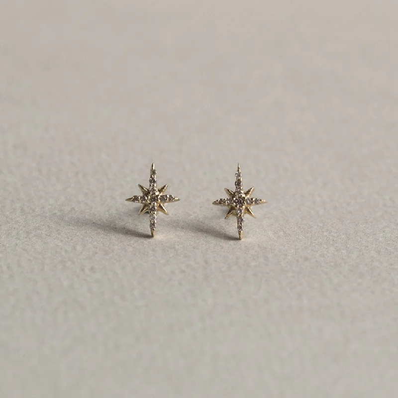 Chunky Statement Earrings for Bold Style-Starburst Stud Earrings