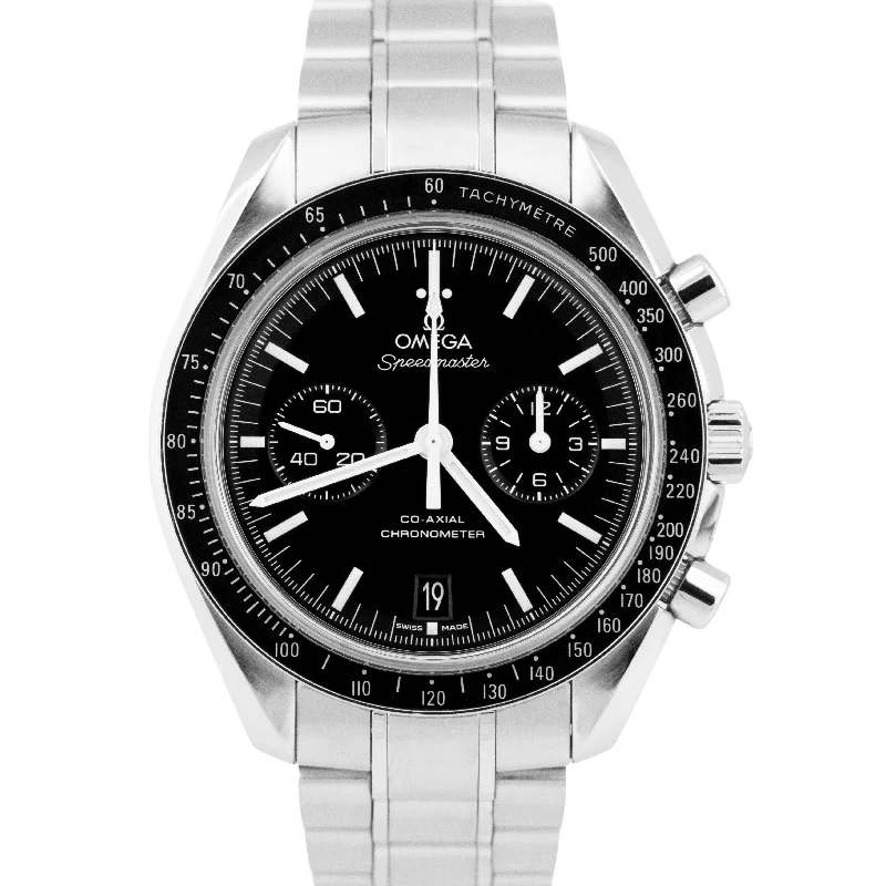 Affordable Luxury Watches for Women-Omega Speedmaster Two Counters 44.25mm Black Steel Watch 311.33.44.51.01.001 BOX