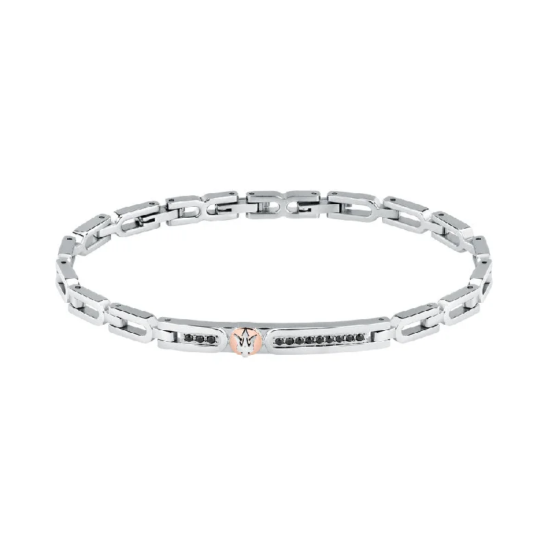 Beautiful Gemstone Bracelet for Special Occasions-Men Iconic Silver Bracelet