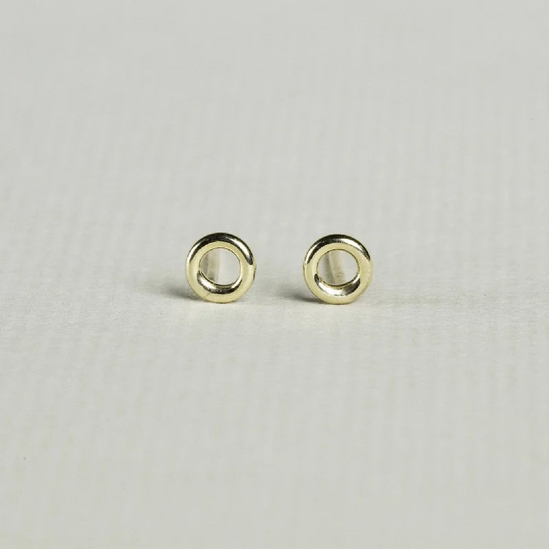 Luxury Stud Earrings for Women-Gold Halo Stud Earrings