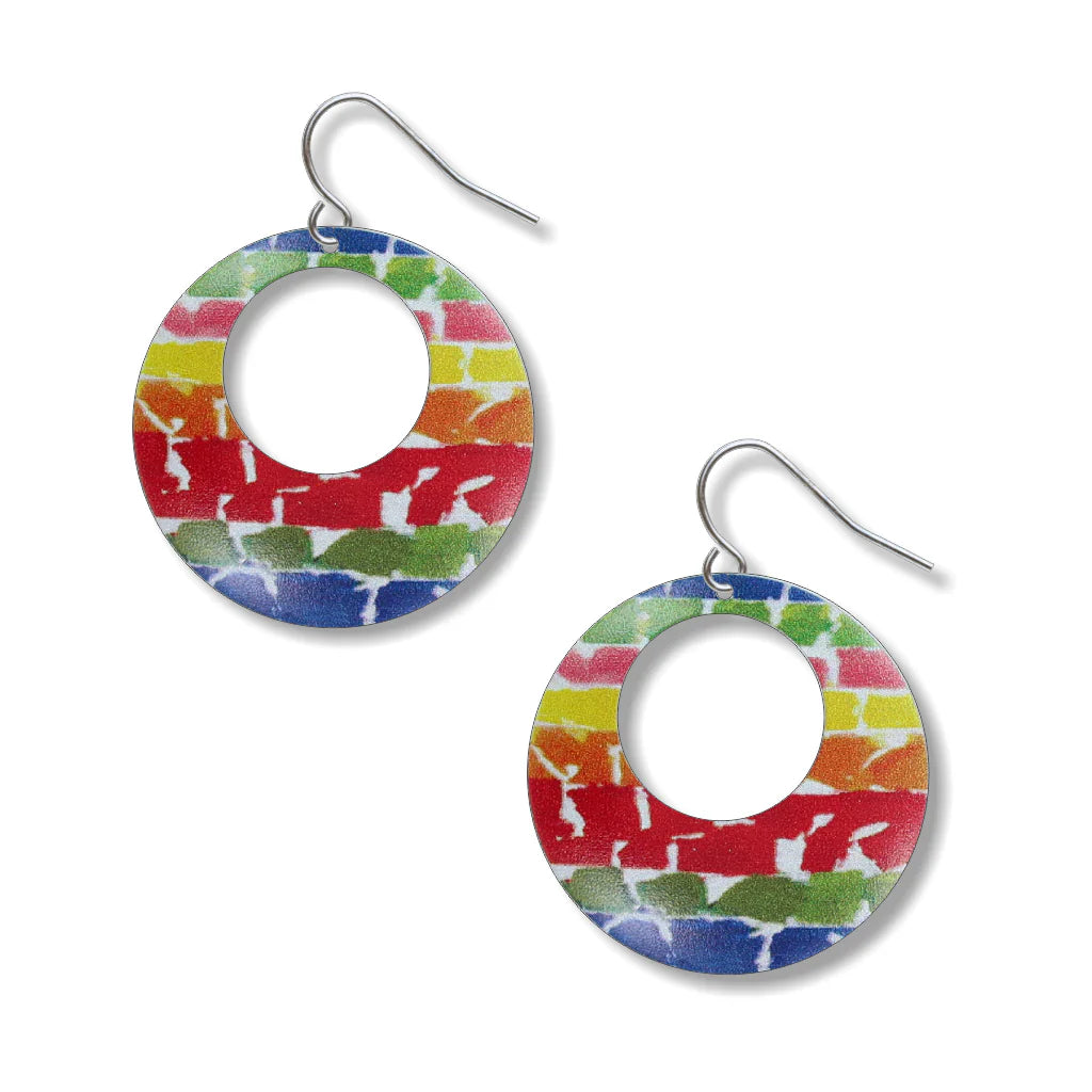 Bright Earrings for Daytime Looks-Alma Thomas Color Field Earrings