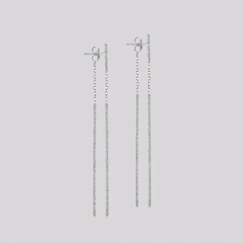 Creative Earrings for Trendy Looks-Florentine Finish Double Magic Wand Earrings