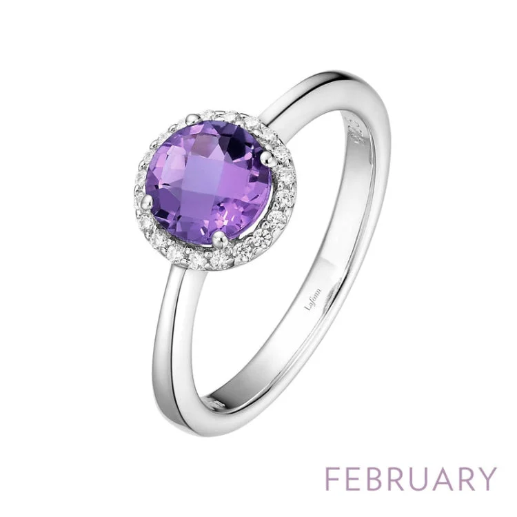 Unique Gold Ring for Fashionistas-February Birthstone Ring