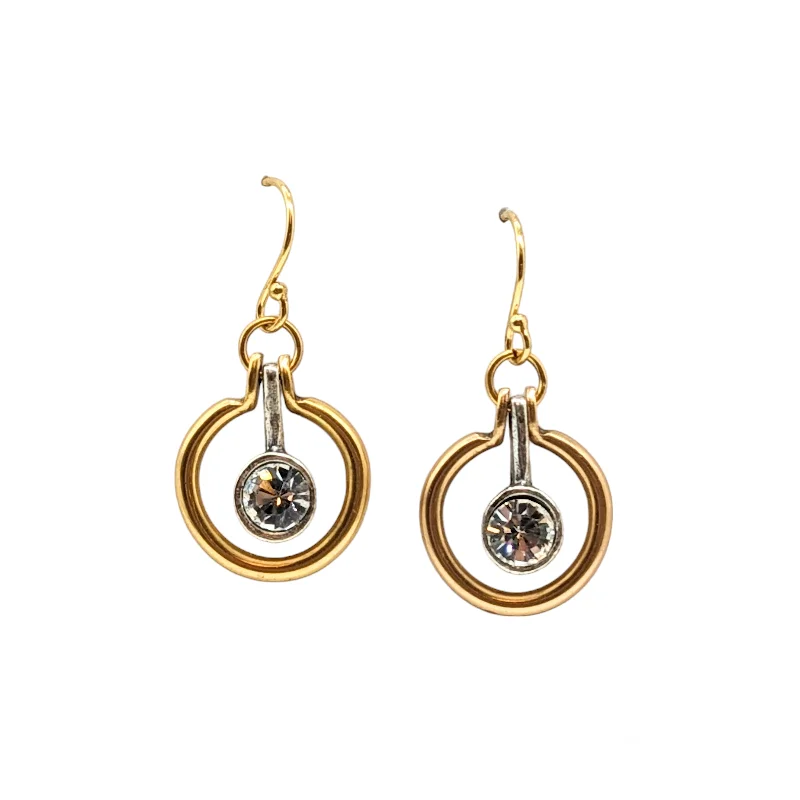 Ethnic Drop Earrings for Festivals-Cyndi Earrings - Gold