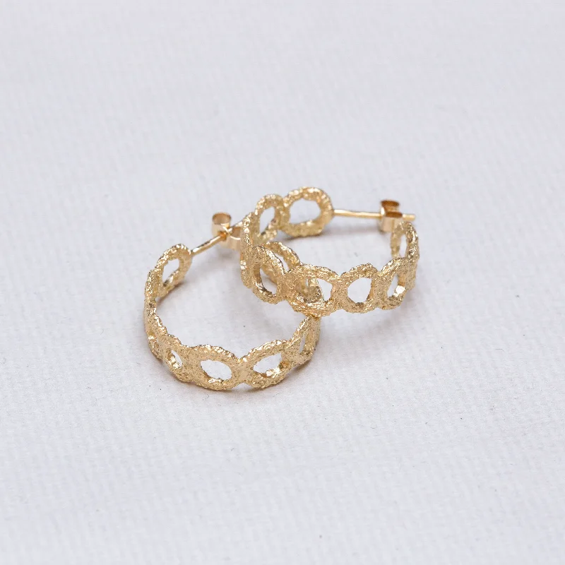 Custom Earrings for Fashion Forward Look-Crown Hoop Earrings