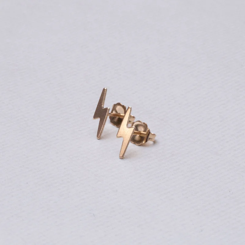 Elegant Diamond Earrings for Women-Lightning Bolt Stud Earrings