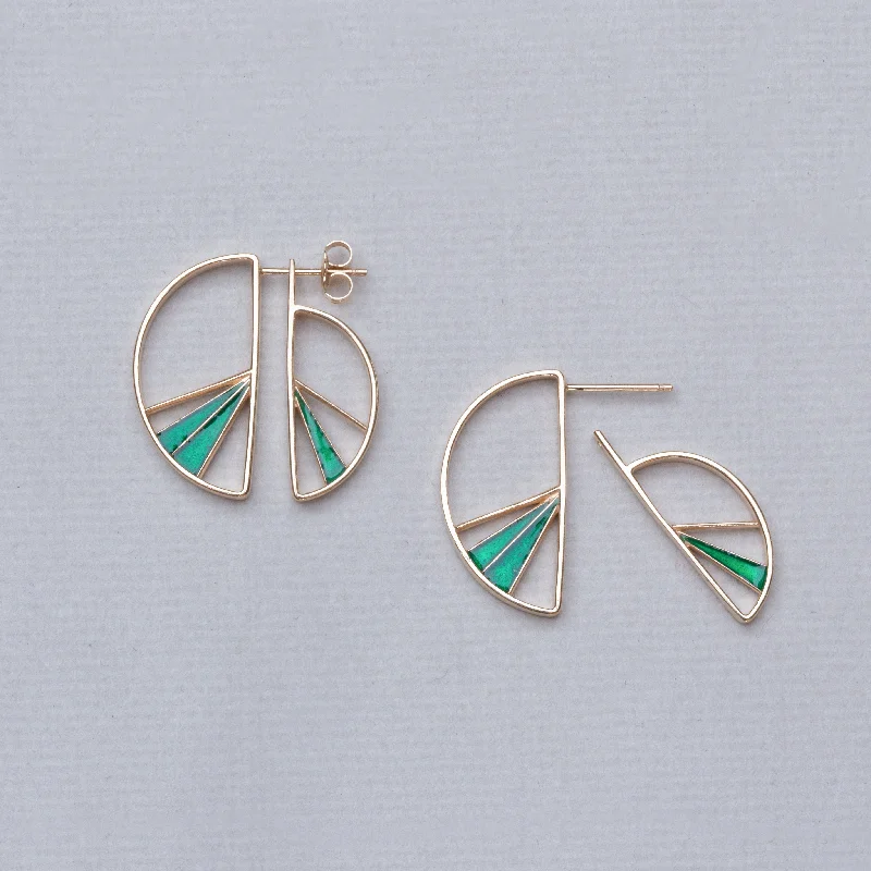 Modern Earrings for Women-Wedge Split Earrings