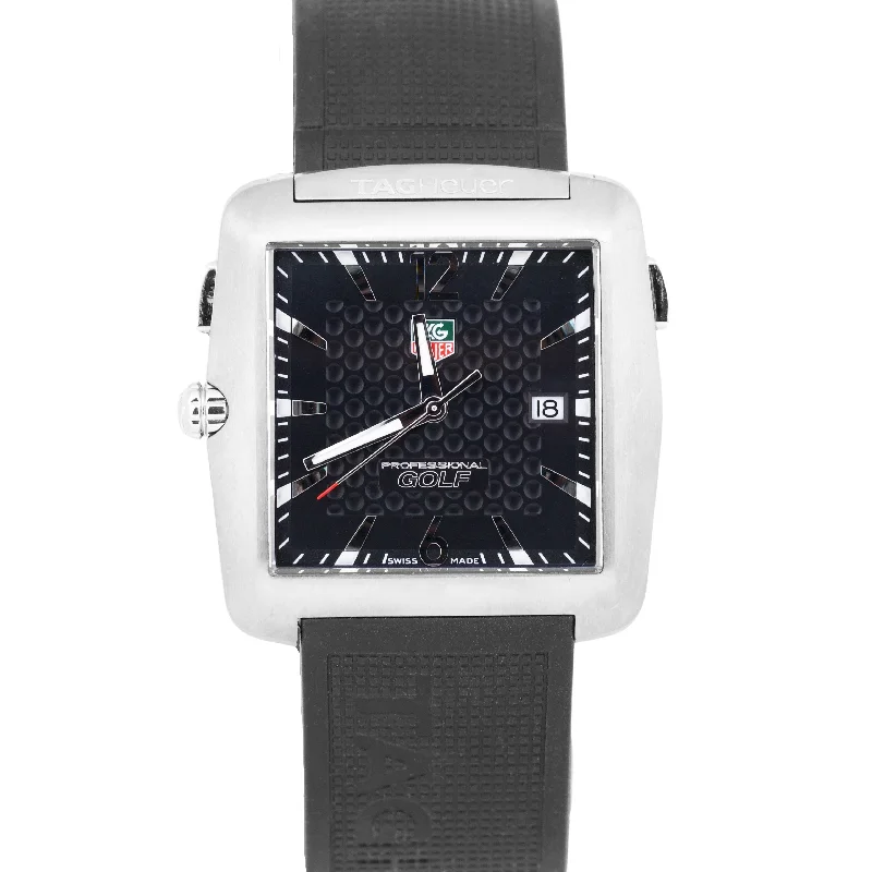 Women's Sports Watches for Active Lifestyles-Tag Heuer Professional Golf TIGER WOODS Titanium Rubber Quartz WAE1111.FT6004