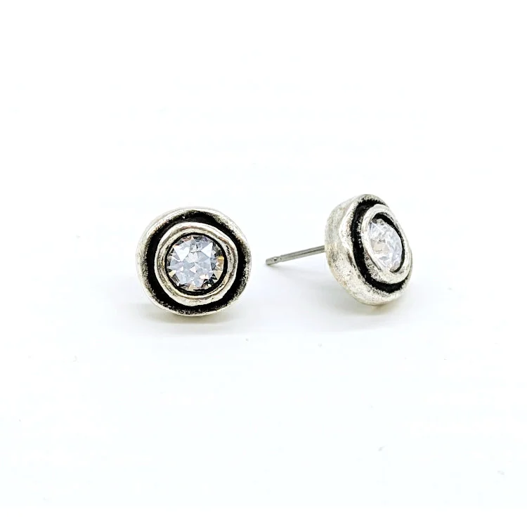 Fashionable Earrings for Parties-On the Dot Earrings by Patricia Locke - Crystal Moonlight