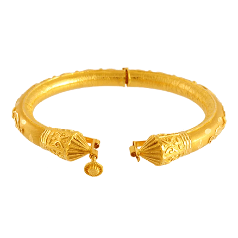 Trendy Bangles for Young Women-22KT Yellow Gold Bangle For Women