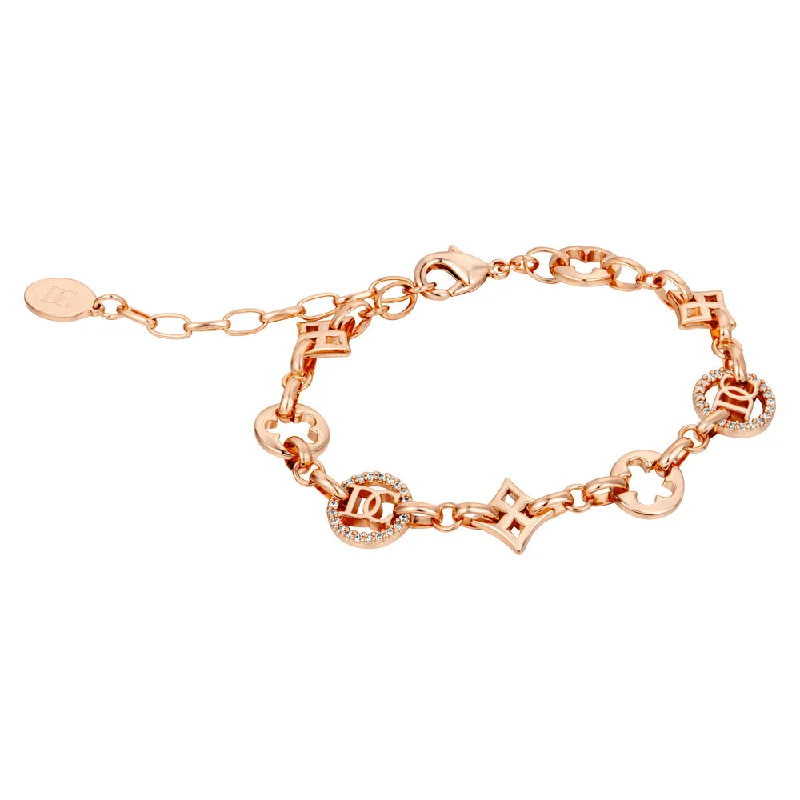 Elegant Silver Bracelet for Evening Wear-Women Ciondoli Rose Gold Bracelet