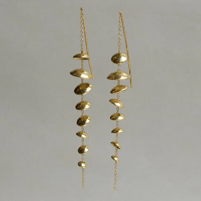 Geometric Earrings for Women-Floating Discs Earrings