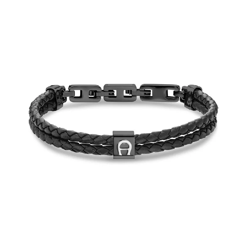 Adjustable Silver Bracelet for Custom Fit-Men Novelty Black Bracelet