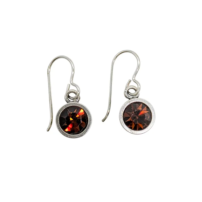 Unique Earrings for Every Day-Polaris Crystal Earrings by Patricia Locke — Smoked Topaz