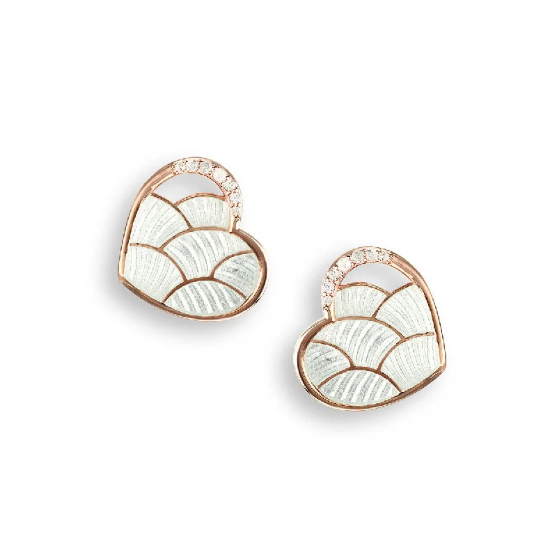 Artistic Drop Earrings for Fashion Lovers-Polished finish on back, Rose Gold Plated, Gift Boxed