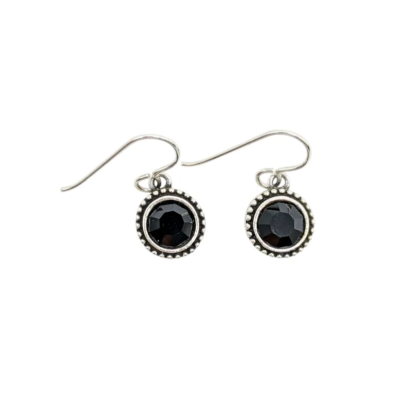 Gemstone Earrings for Luxury Look-Black Tag You're It Earrings by Patricia Locke