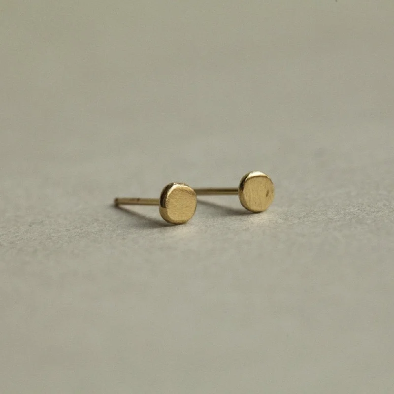 Creative Earrings for Trendy Looks-Small Xilitla Disc Stud Earrings