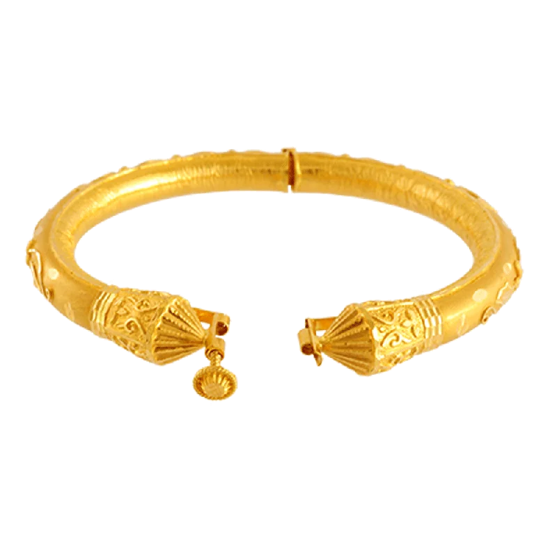 Custom Bangles for Special Occasions-22KT Yellow Gold Bangle For Women