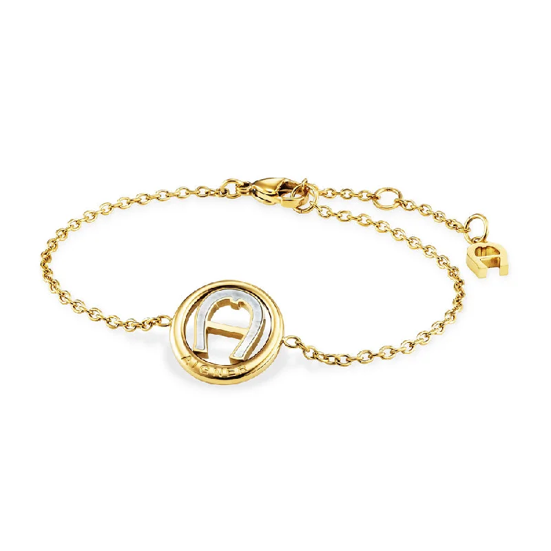 Classic Gold Bracelet with Initials for Customization-Women Novelty Silver Bracelet