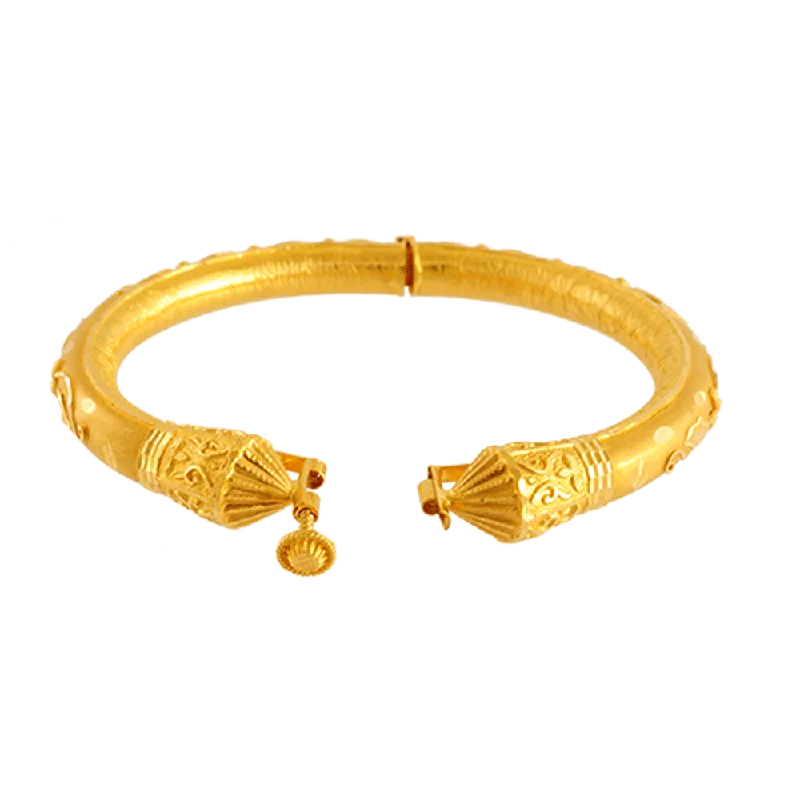 Modern Gold Bangles for Women-22KT Yellow Gold Bangle For Women