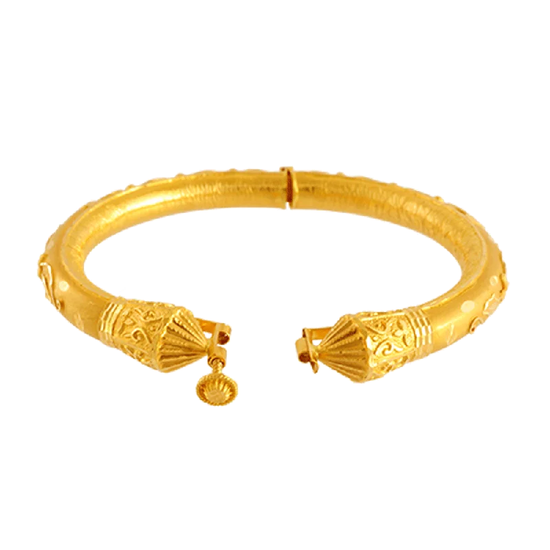 Personalized Bangles with Name-22KT Yellow Gold Bangle For Women