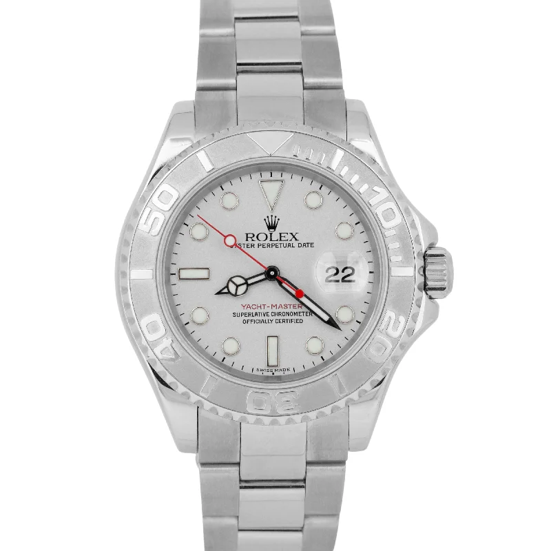 Classic Watches for Professional Look-Rolex Yacht-Master PLATINUM Stainless Steel Automatic Oyster 40mm Watch 16622