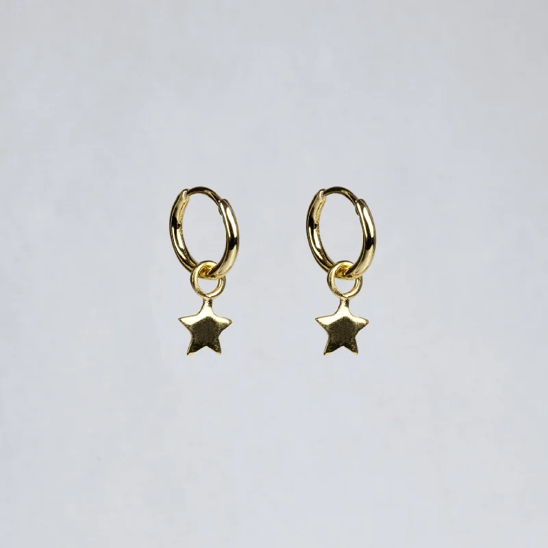 Luxury Stud Earrings for Women-felt's Charmed Hoop Earrings - Stars