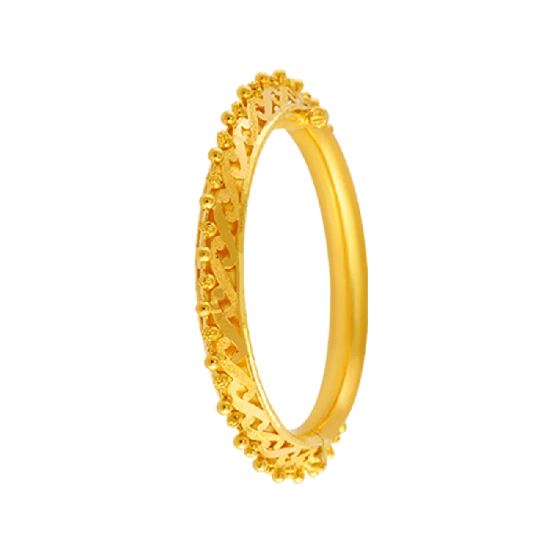 Gold Bangles for Women-22KT Yellow Gold Bangle For Women