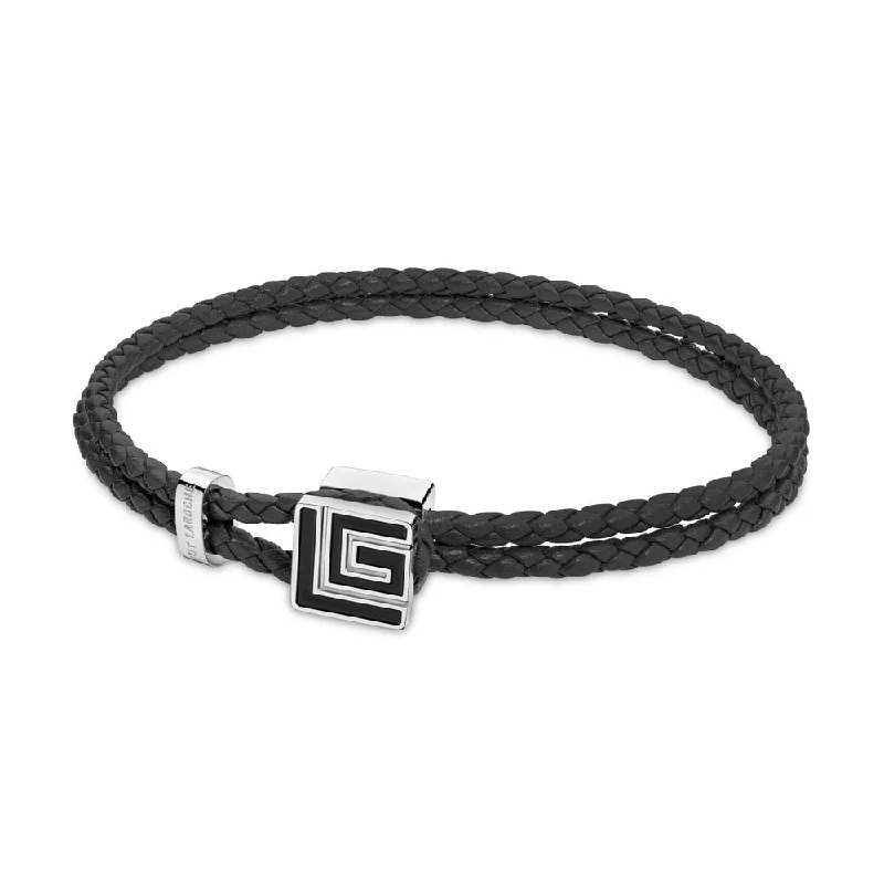 Colorful Charm Bracelets for Kids-Men Adrien Black Bracelet