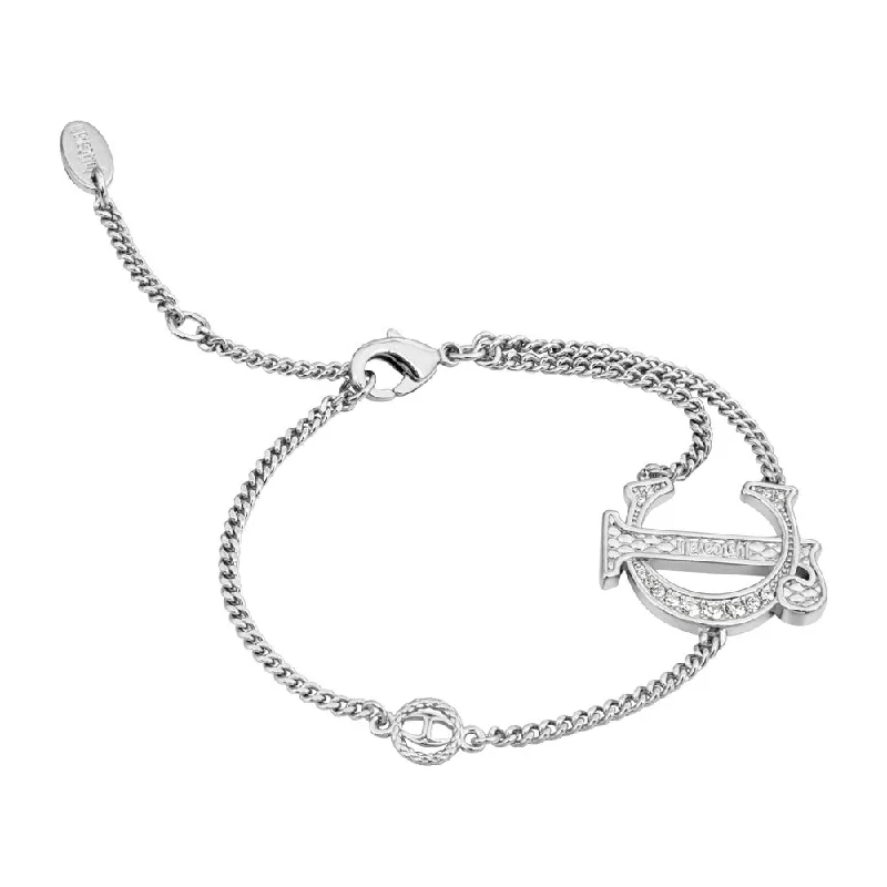 Custom Charm Bracelet for Women-Women Forward Silver Bracelet